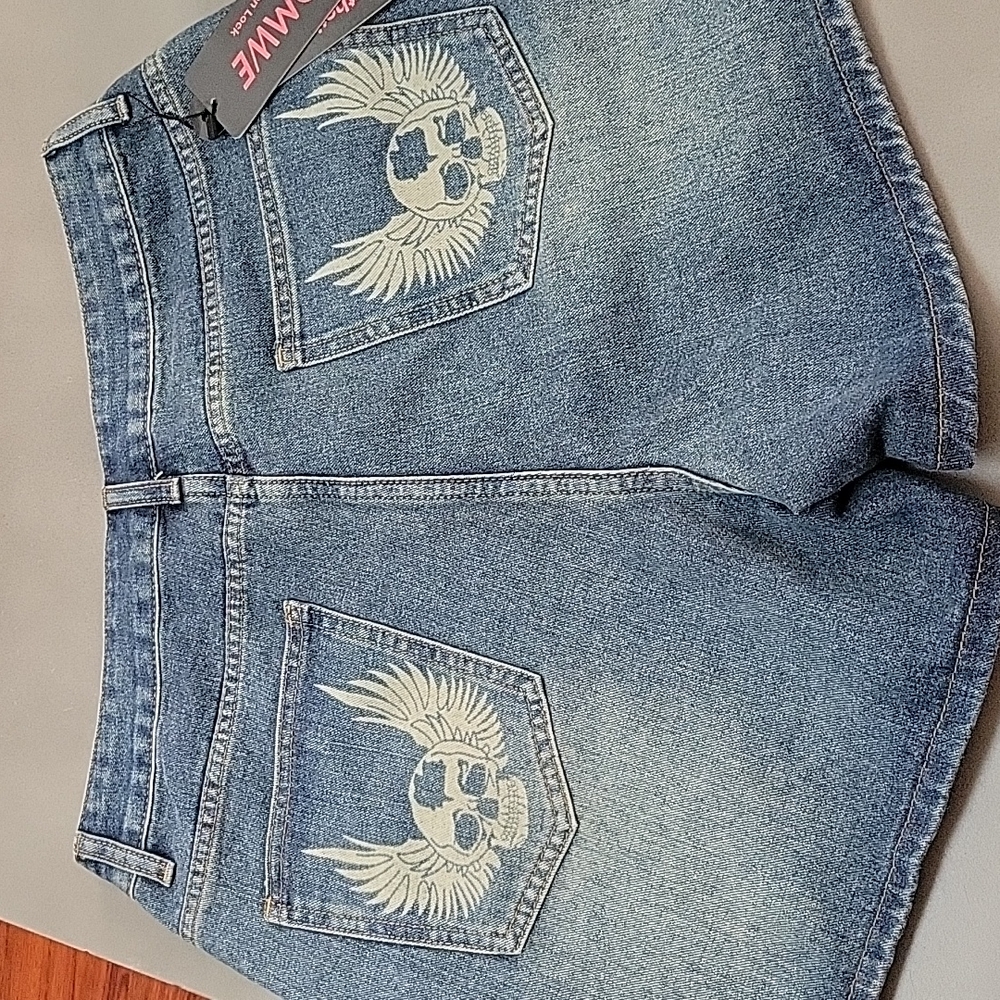 Graphic Denim Short